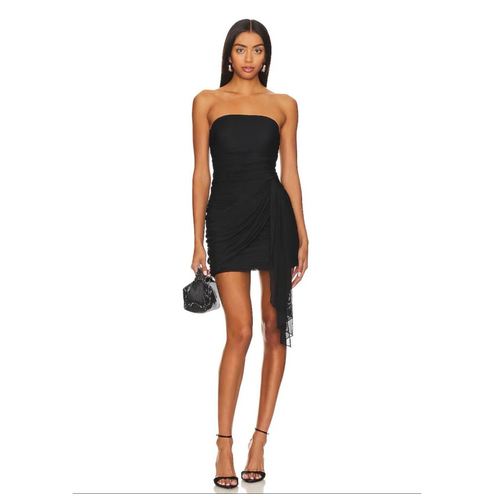 Amanda Uprichard X REVOLVE Anja Mini Dress in Black Size Small $246
